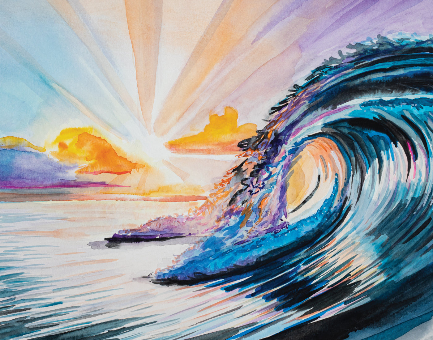 Print: (11x14") "Ava's Wave"
