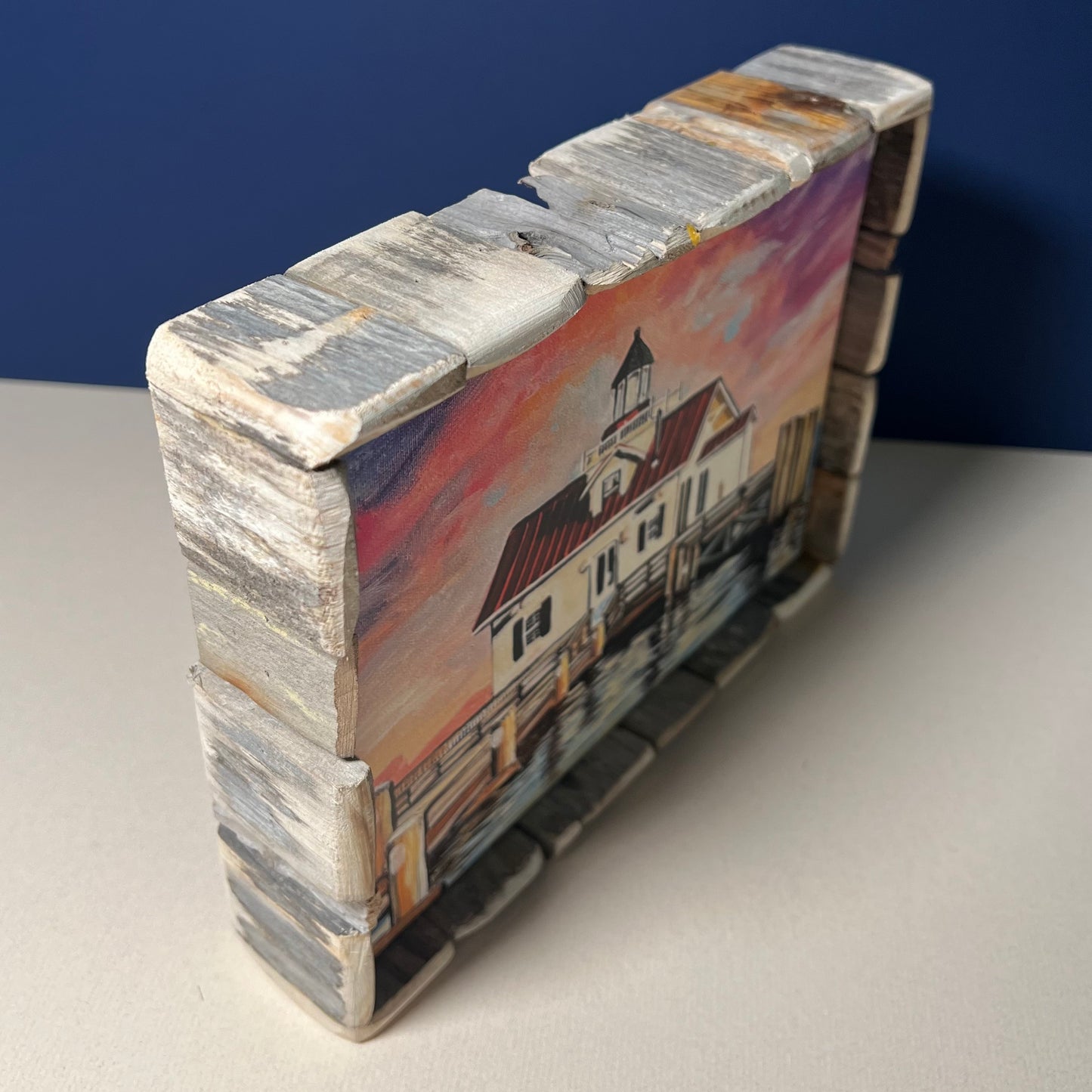 Box Frame Mini - Large: "Marshes Light #2"