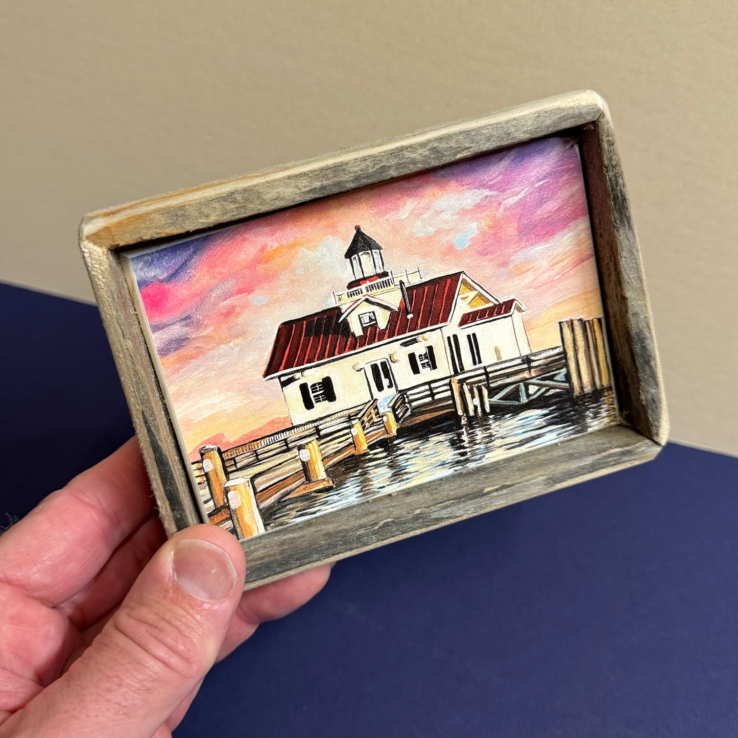 Box Frame Mini - Medium "Marshes Light at Sunrise"