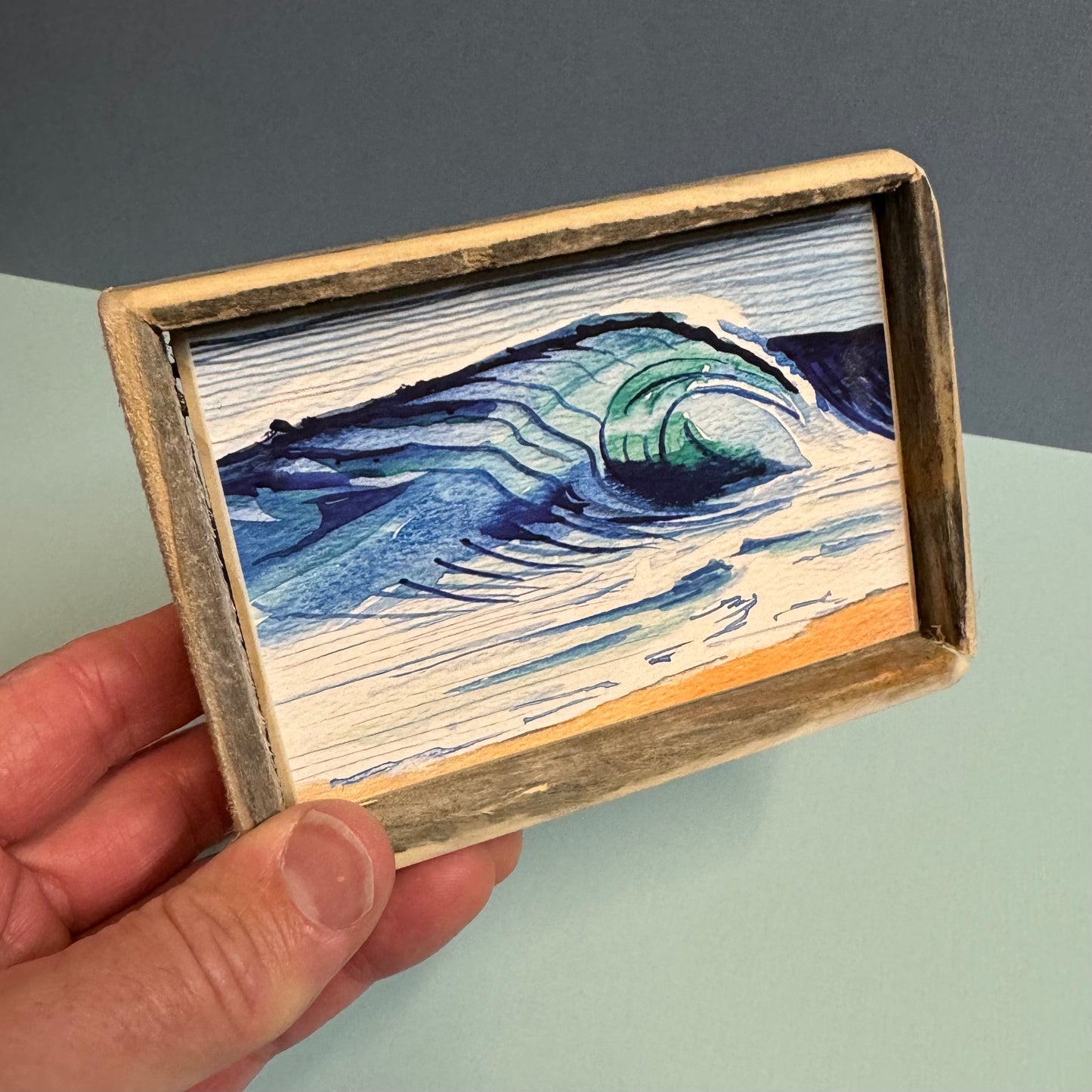 Box Frame Mini - Medium "Green Shorebreak" - 2