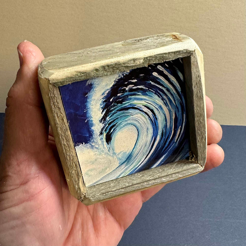 Box Frame Mini - Small "Blue Wave"