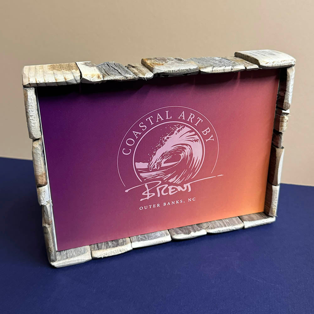 Box Frame Mini - Large: "Pelican Surfing"