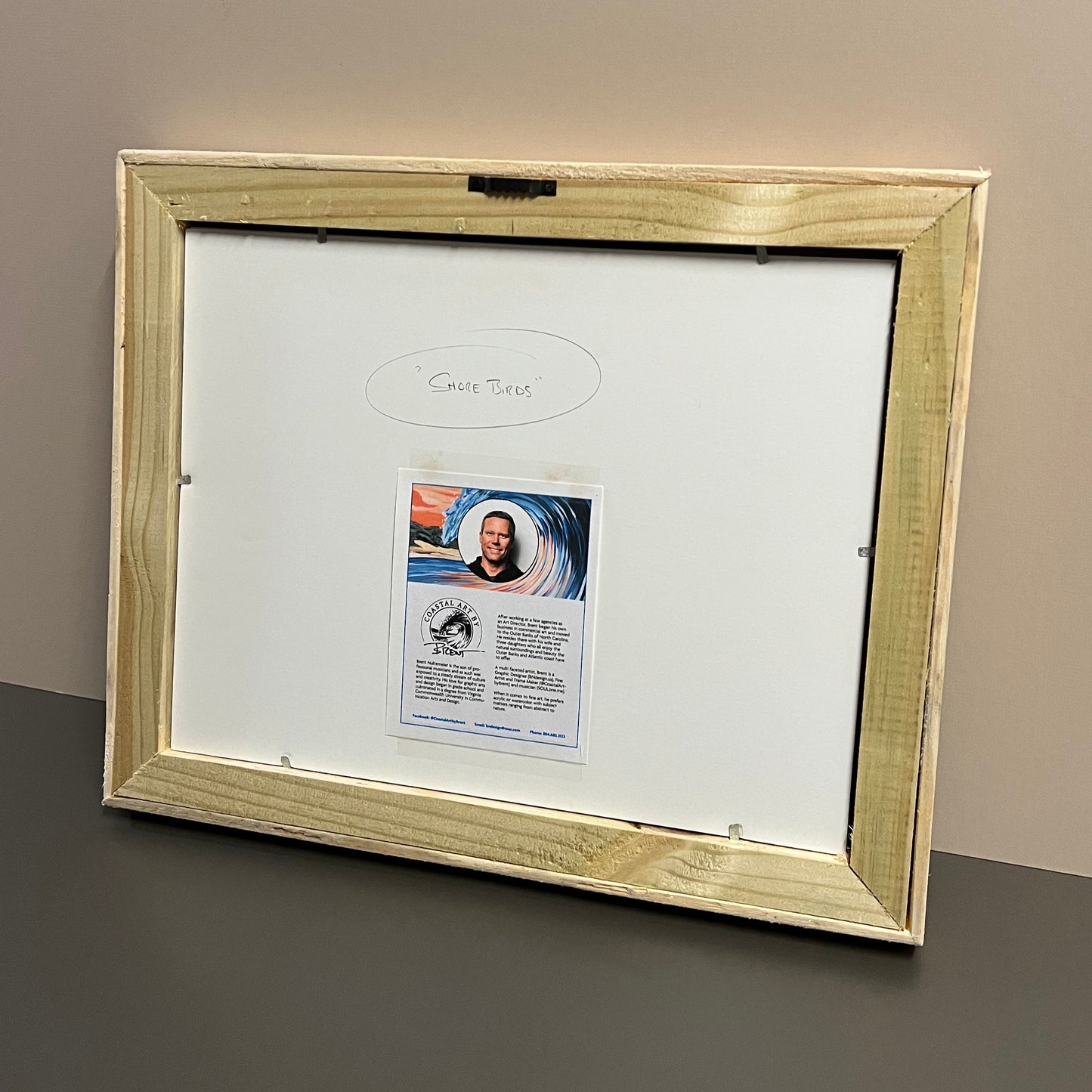 11" x 14" Framed Print: "Shore Birds"