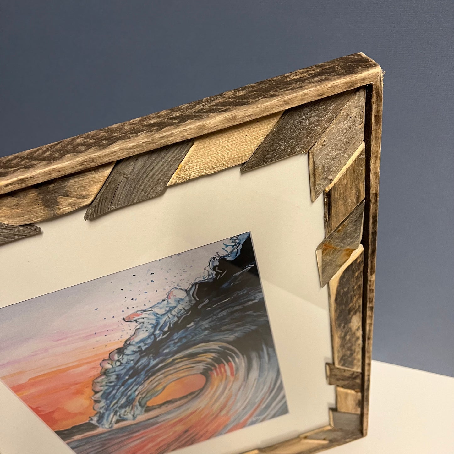 16" x 20" Framed Print: "Sunset Wave"