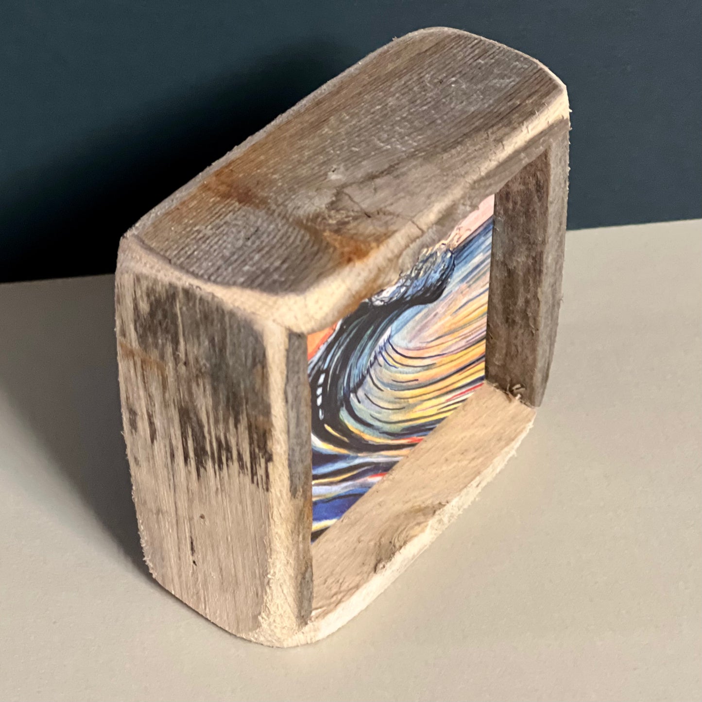 Box Frame Mini - Small "Orange Wave"