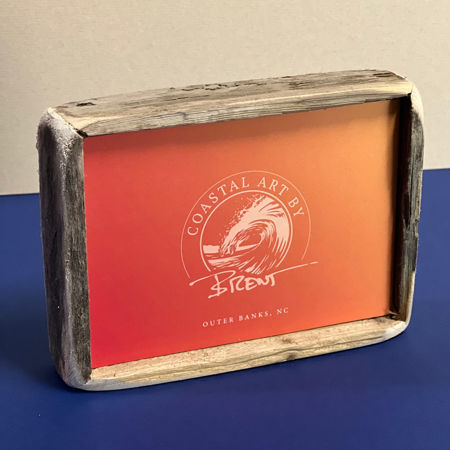 Box Frame Mini - Medium "Turtle with School of Fish"