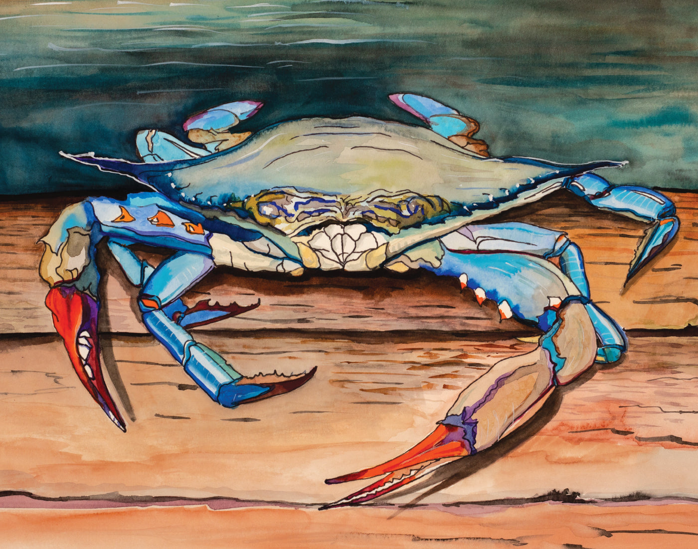 Print: (11x14") "Blue Crab"