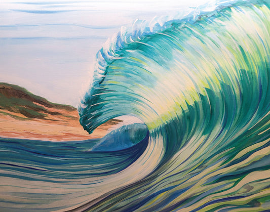 Print: (11x14") "Summer Wave on Pea Island"