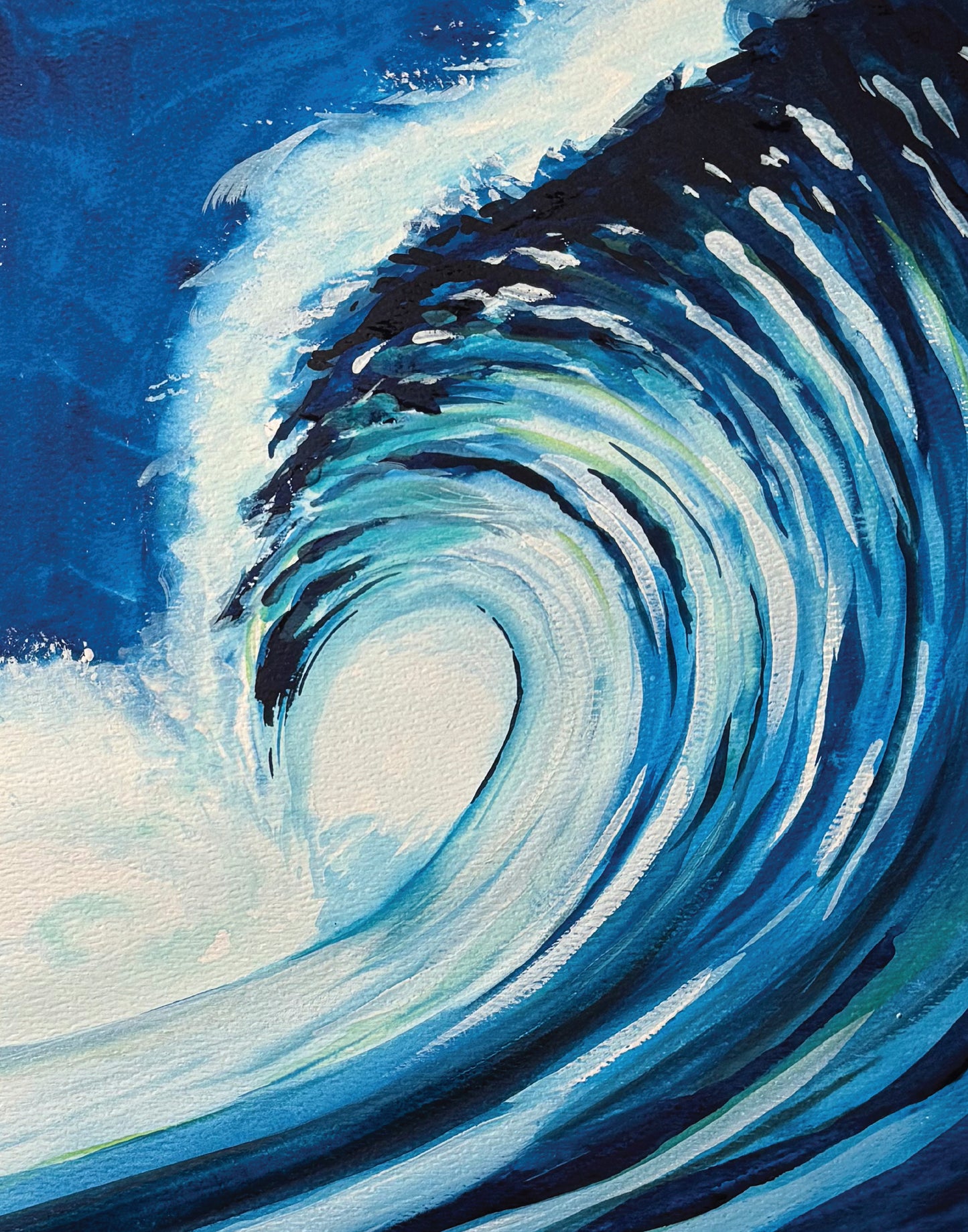 Print: (11x14") "Tall Blue Wave"