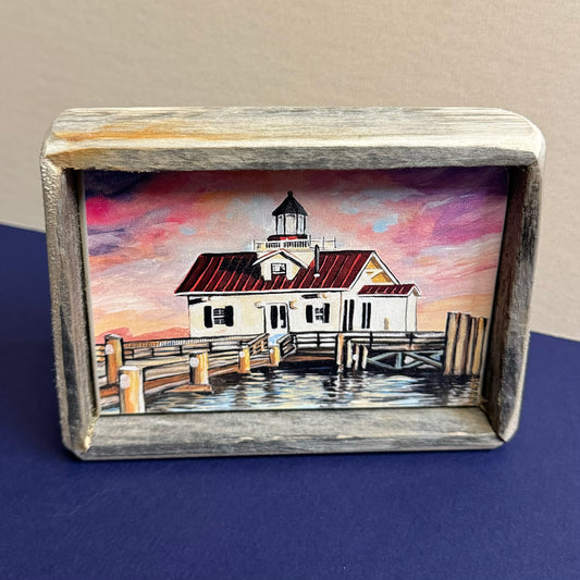 Box Frame Mini - Medium "Marshes Light at Sunrise"