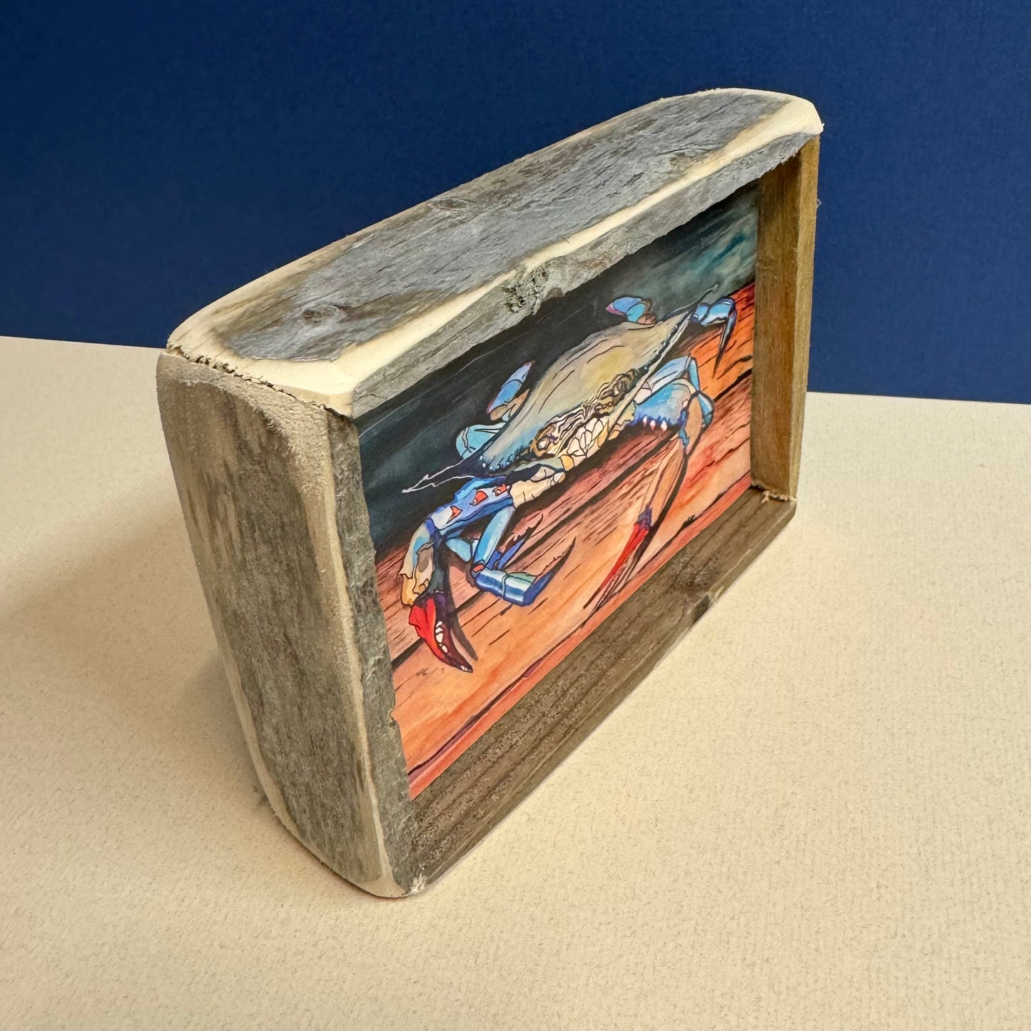 Box Frame Mini - Medium "Blue Crab"