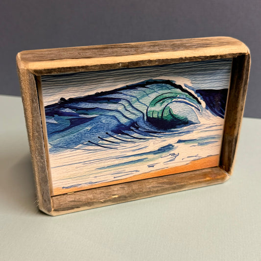 Box Frame Mini - Medium "Green Shorebreak" - 2