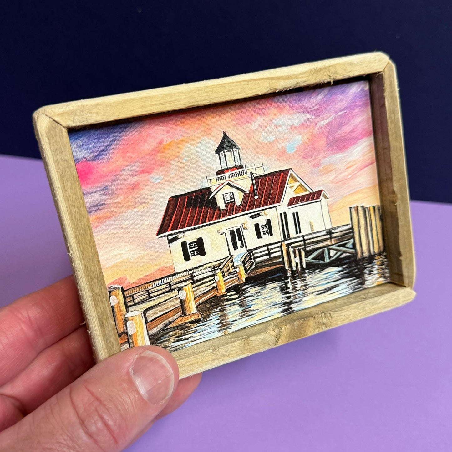 Box Frame Mini - Medium "Marshes Light at Sunrise" - 2