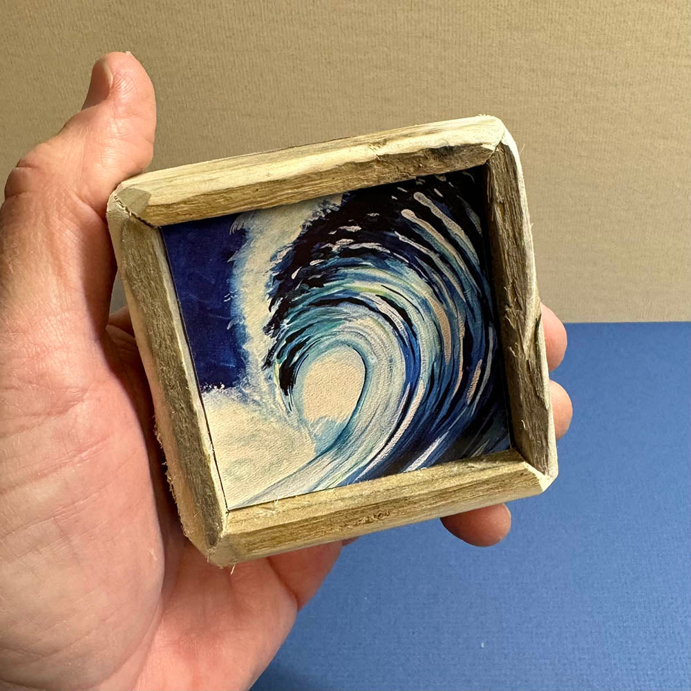 Box Frame Mini - Small "Blue Wave"