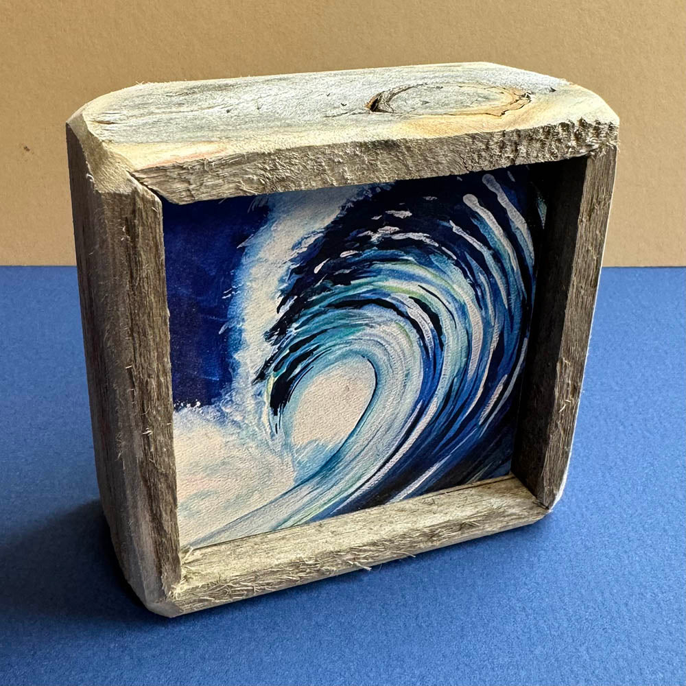 Box Frame Mini - Small "Blue Wave"