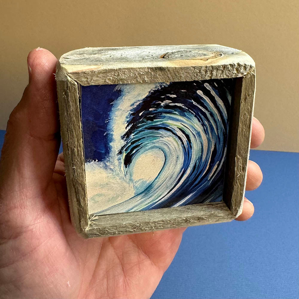 Box Frame Mini - Small "Blue Wave"