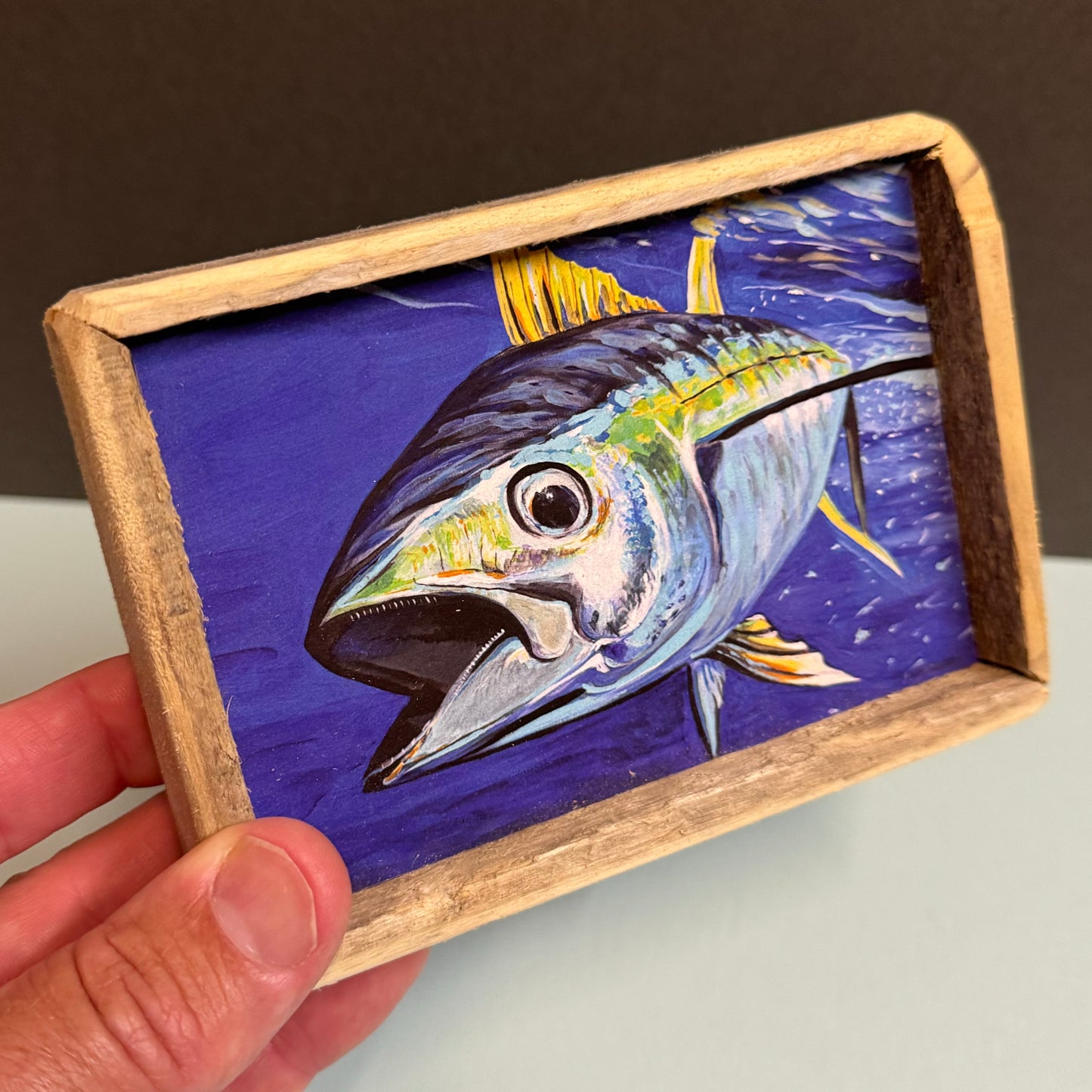 Box Frame Mini - Medium "Yellowfin Tuna Acrylic"