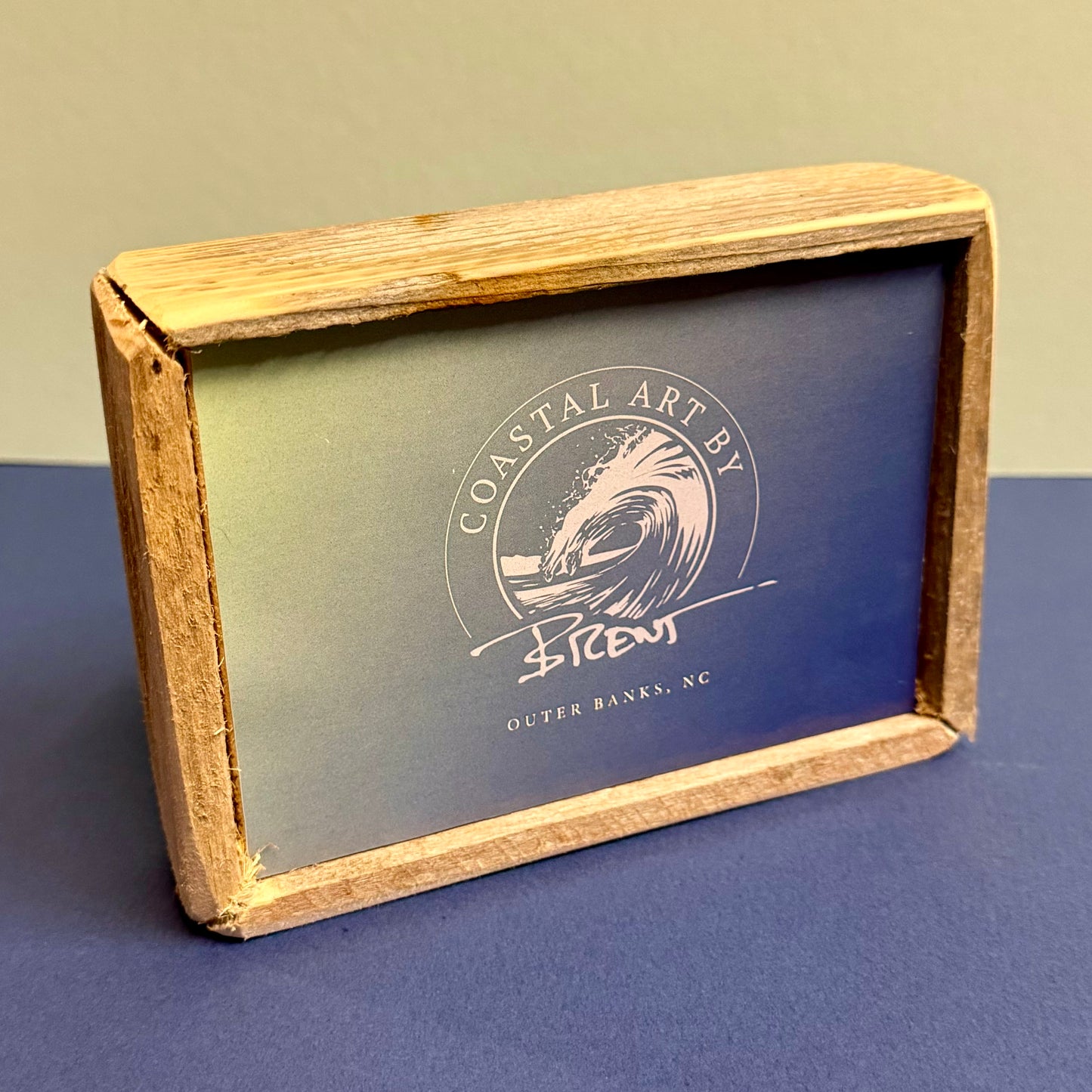 Box Frame Mini - Medium "Tall Blue Wave"