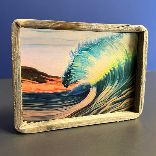 Box Frame Mini - Medium "Summer Wave on Pea Island"